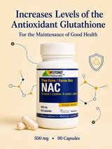 NAC (N-Acetyl-L-Cysteine) 500 mg - 90 Capsules