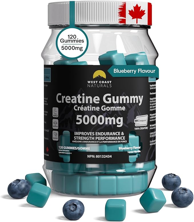 Creatine Monohydrate Gummies 5000 mg  Westcoast Naturals