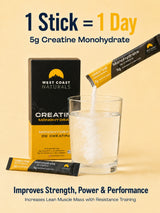 Creatine Monohydrate Sachets - 5 g, 14 Sticks