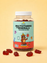 Kids Multivitamins & Minerals Gummies - Sugar-Free Strawberry Flavour, 60 Gummies